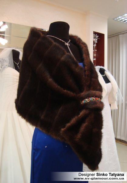 Накидка из искусственного меха салон Glamour