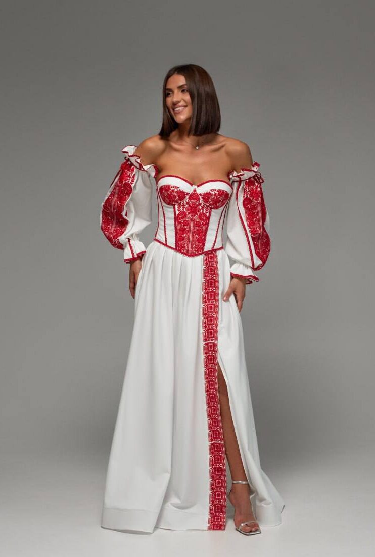 белое платье Pure Soul миди с кружевными рукавами в стиле boho